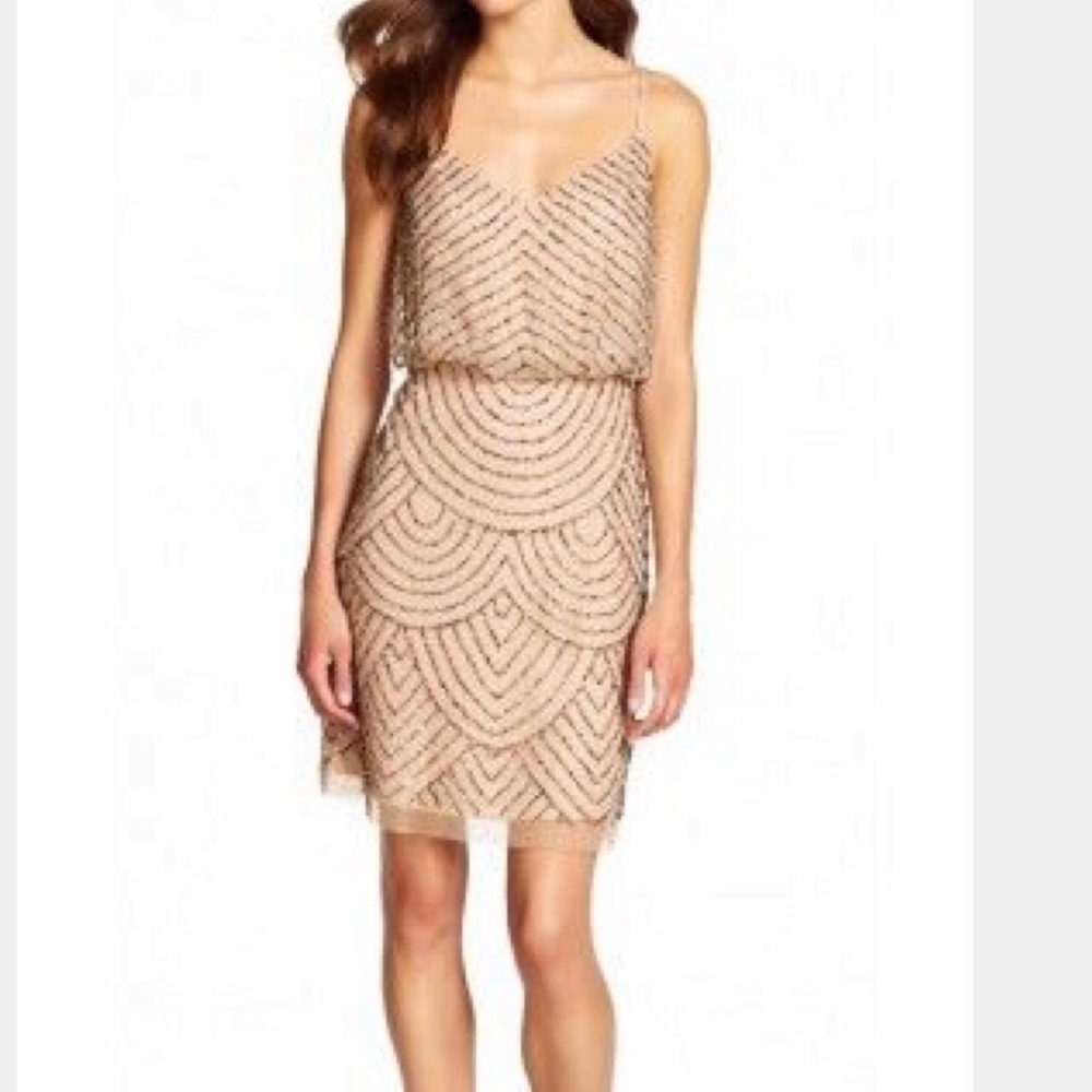 Avalon Sequin Dress - Champagne main image 1